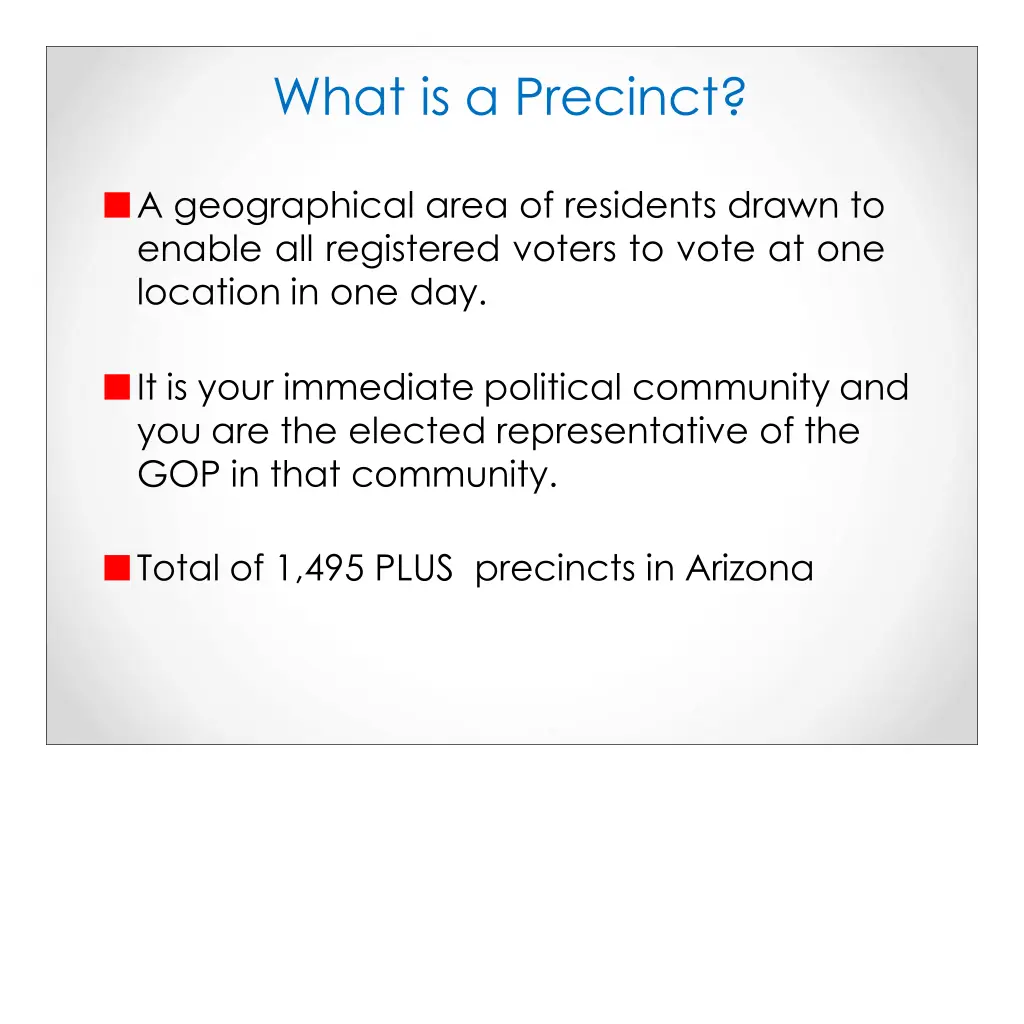 what is a precinct