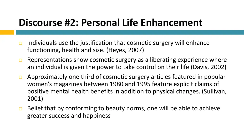 discourse 2 personal life enhancement