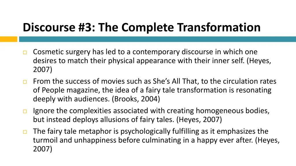 discourse 3 the complete transformation