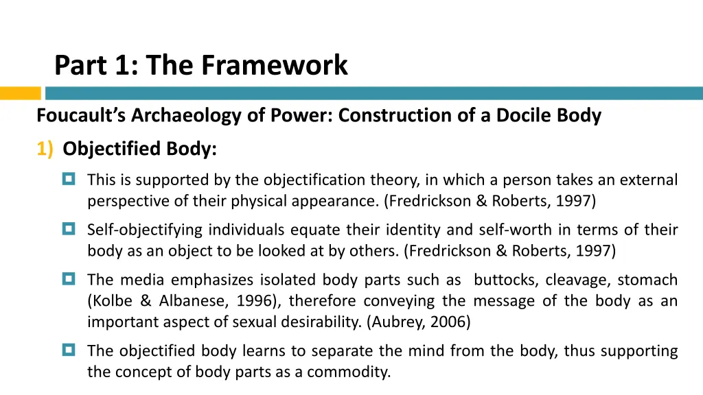 part 1 the framework