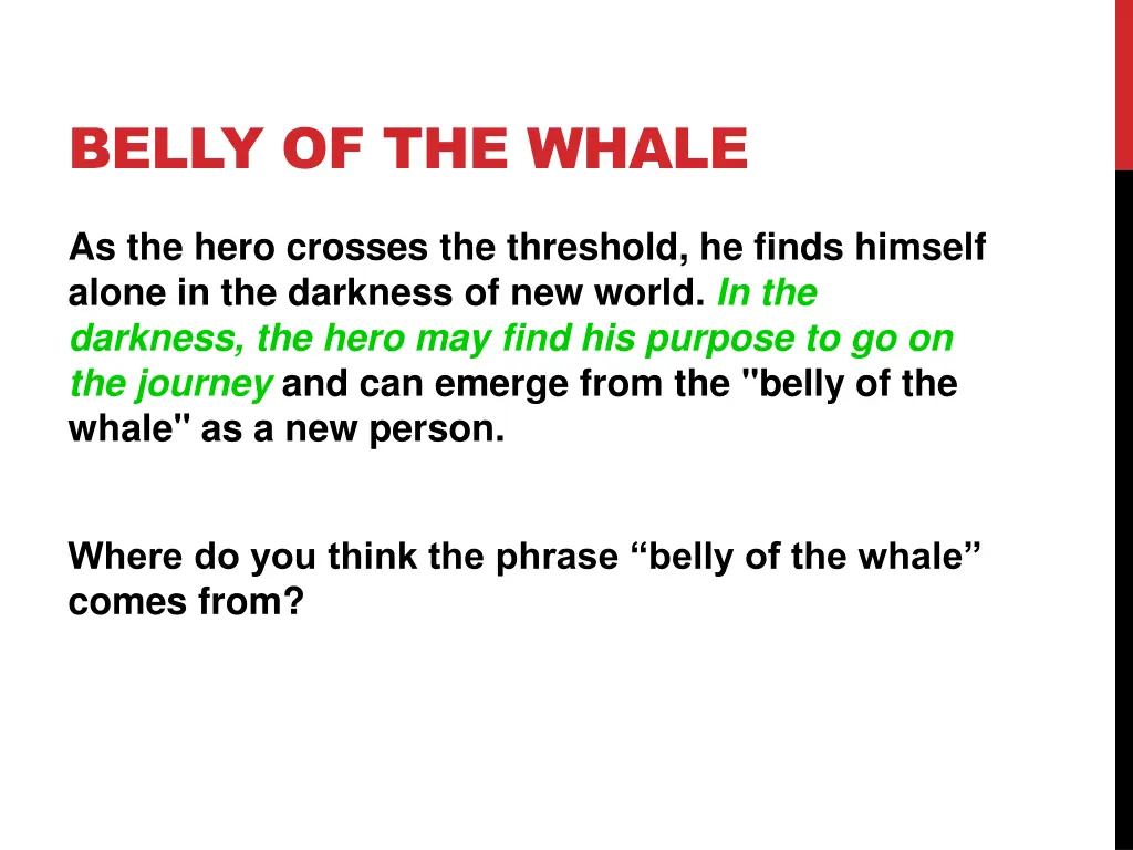 belly of the whale