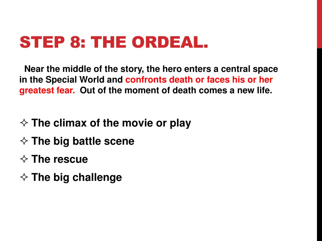 step 8 the ordeal