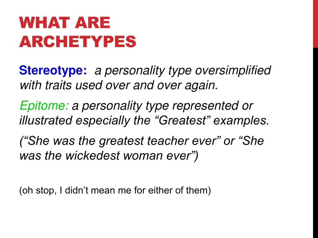 what are archetypes