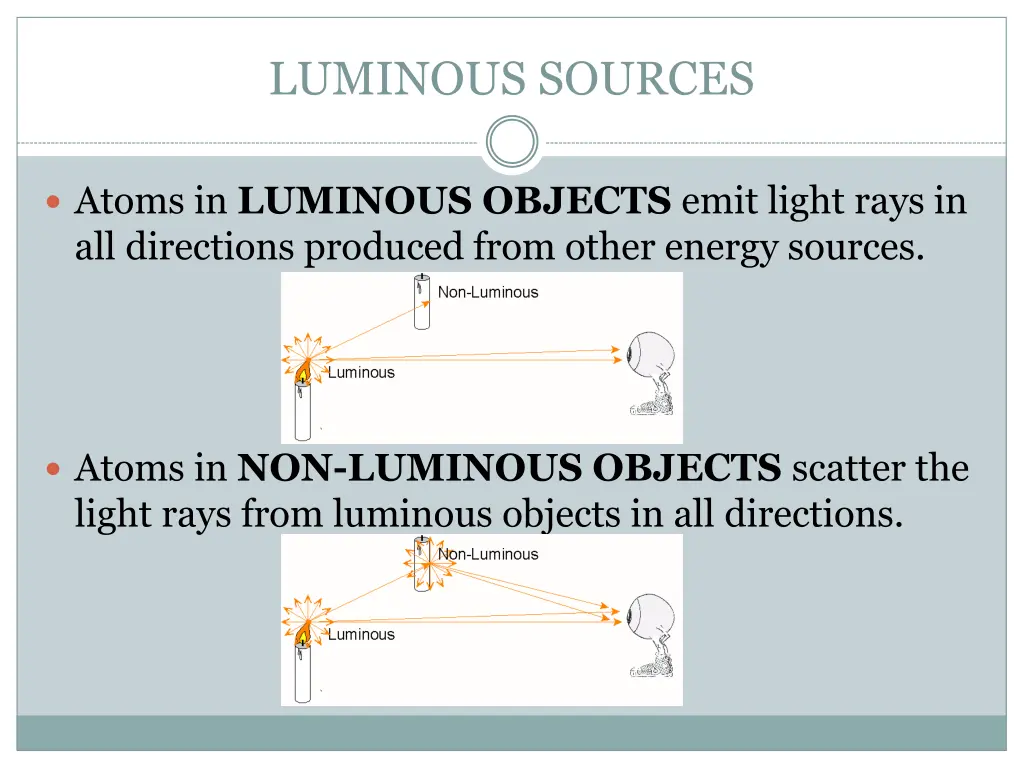 luminous sources