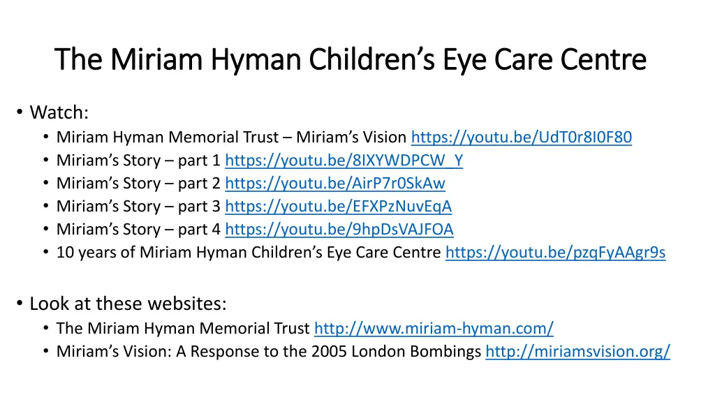 the miriam hyman children s eye care centre 1