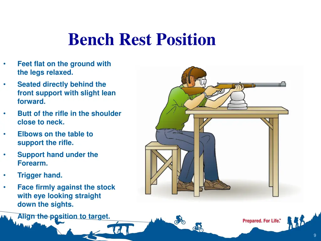 bench rest position