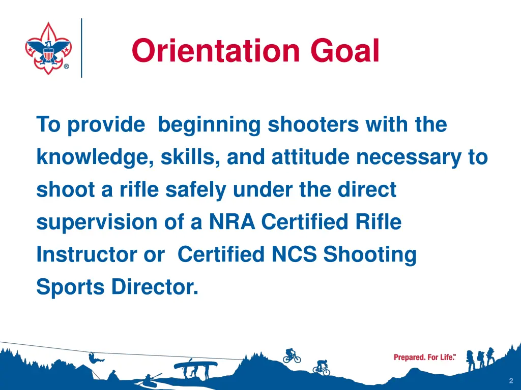 orientation goal