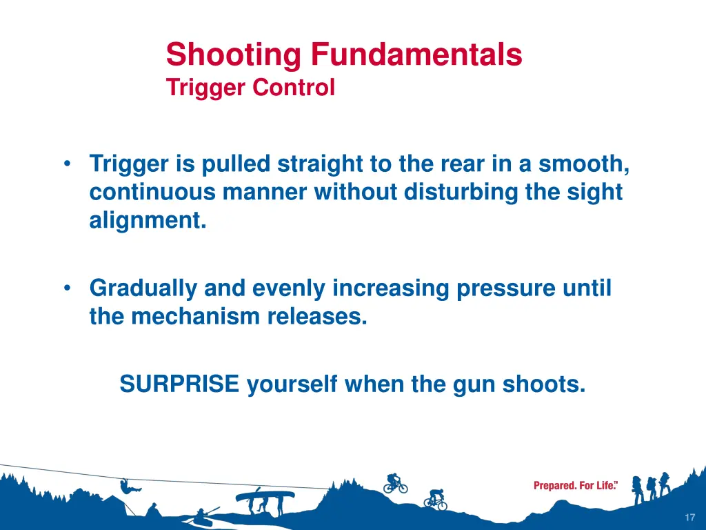 shooting fundamentals trigger control