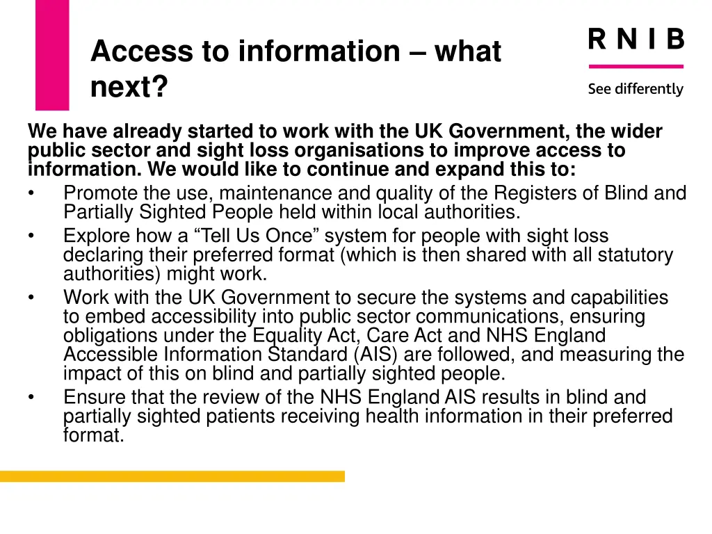 access to information what next 1