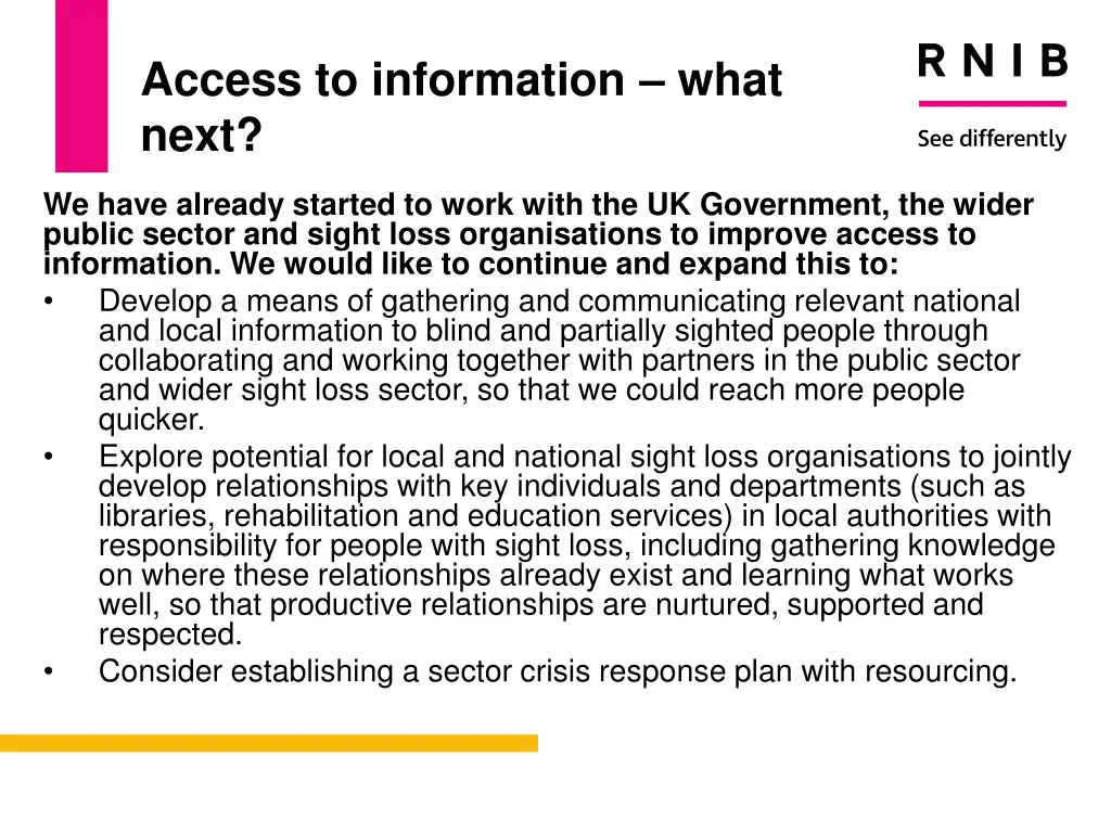 access to information what next