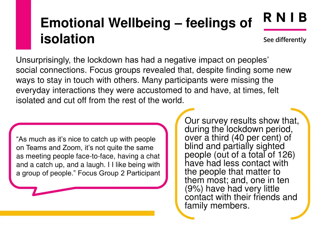 emotional wellbeing feelings of isolation