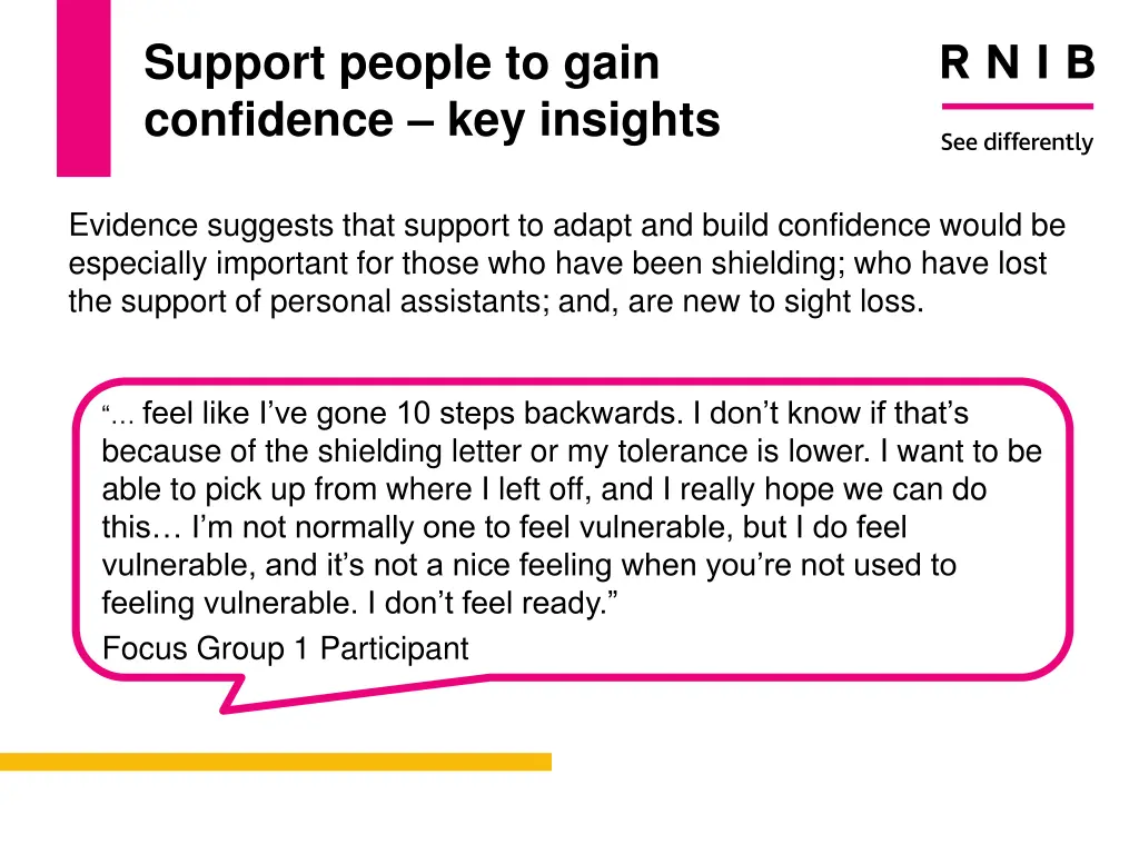 support people to gain confidence key insights 1