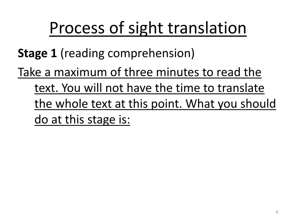 process of sight translation