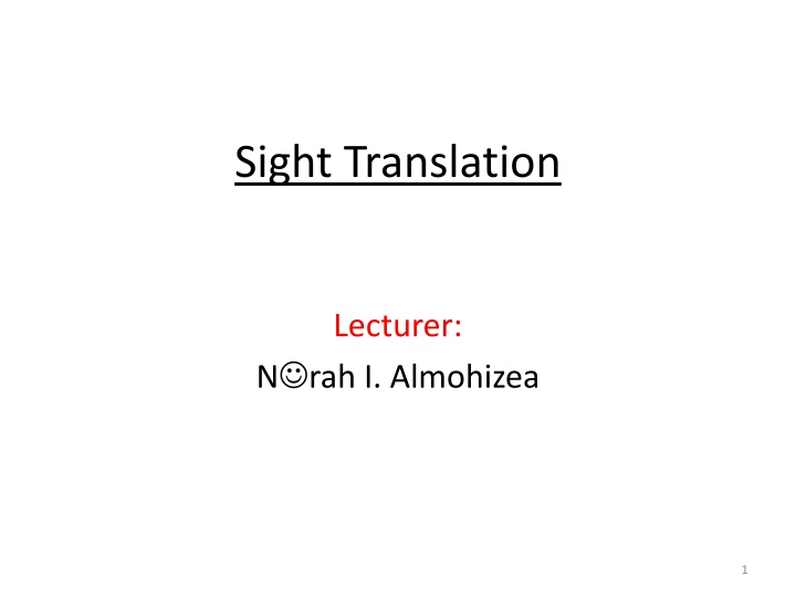 sight translation