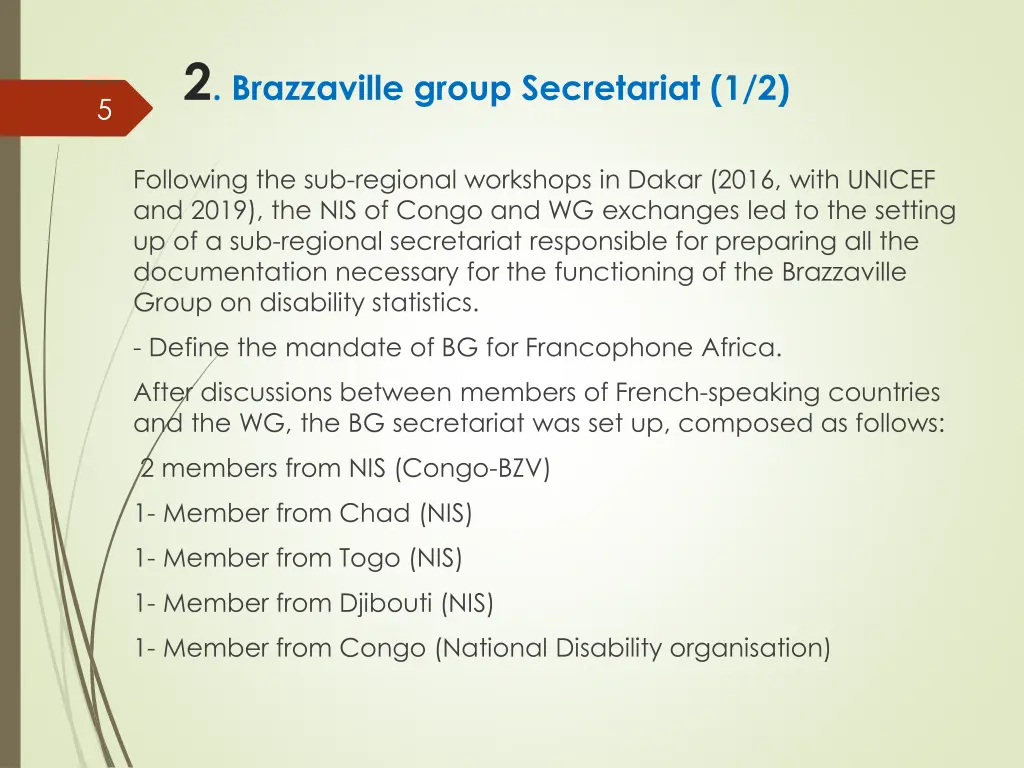 2 brazzaville group secretariat 1 2