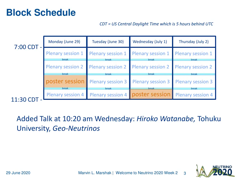 block schedule