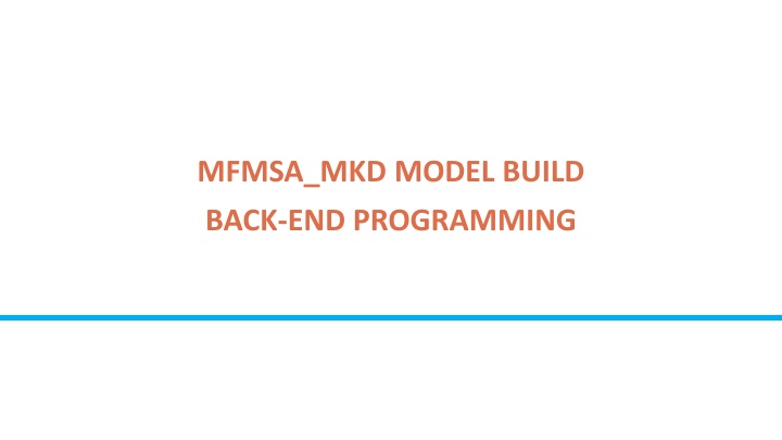 mfmsa mkd model build