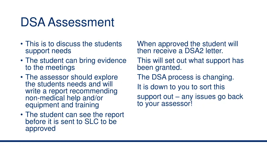 dsa assessment