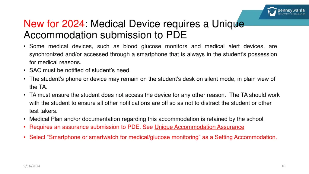 new for 2024 medical device requires a unique