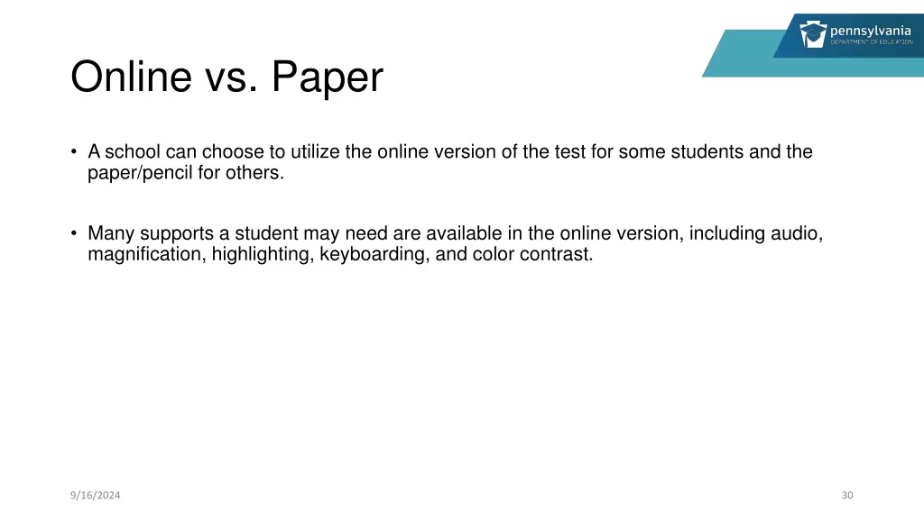 online vs paper