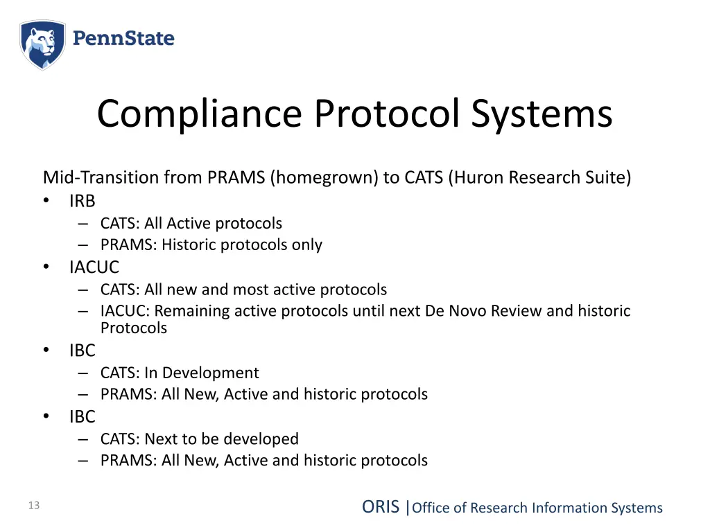 compliance protocol systems