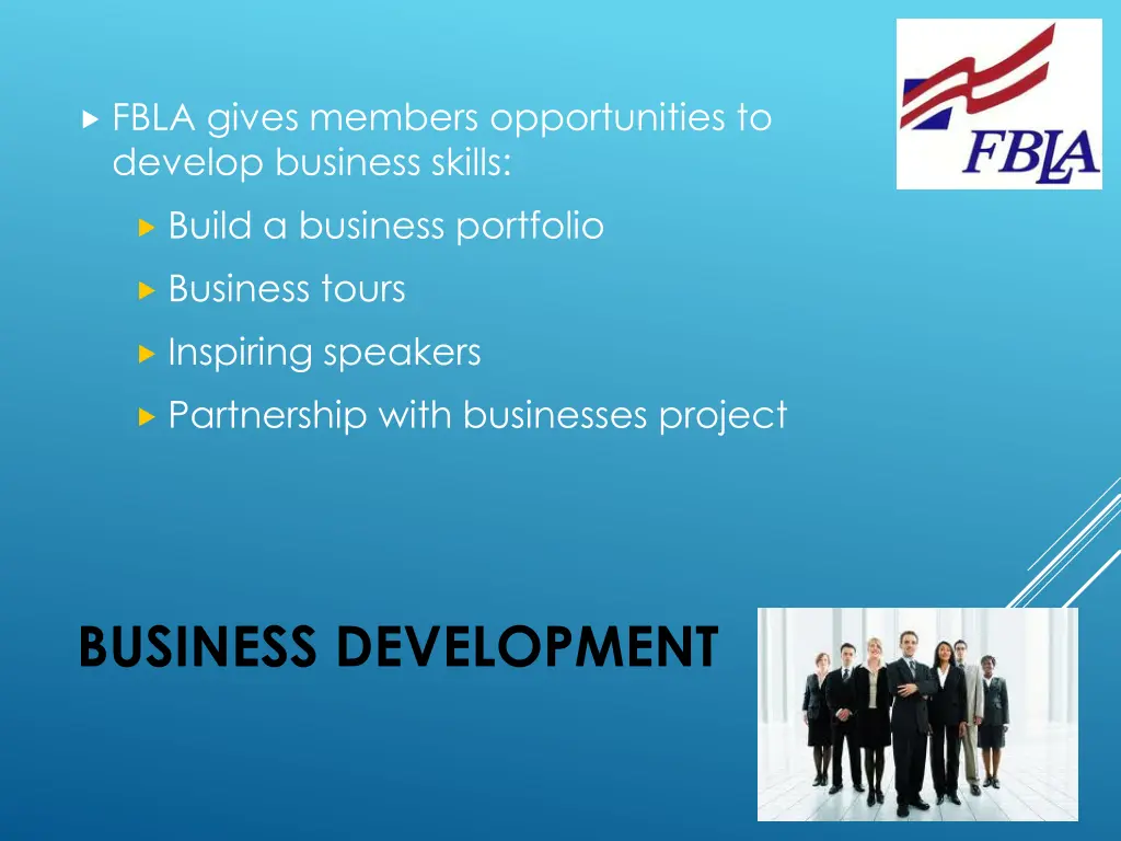 fbla gives members opportunities to develop