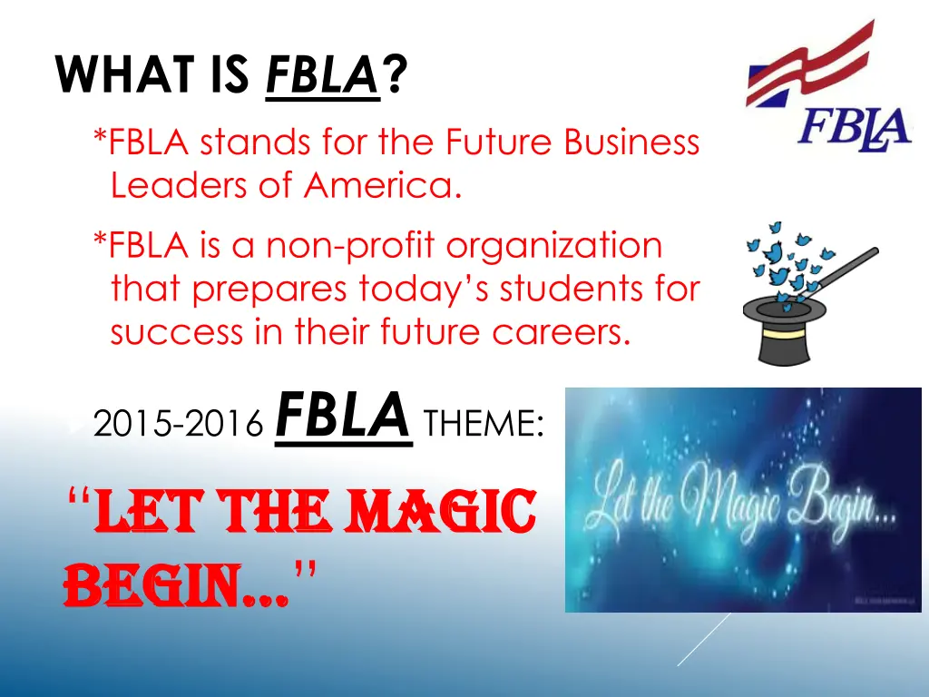 what is fbla fbla stands for the future business