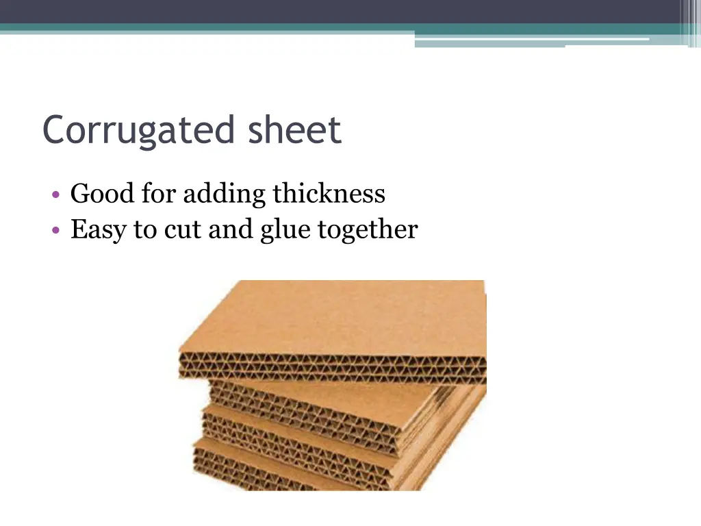 corrugated sheet