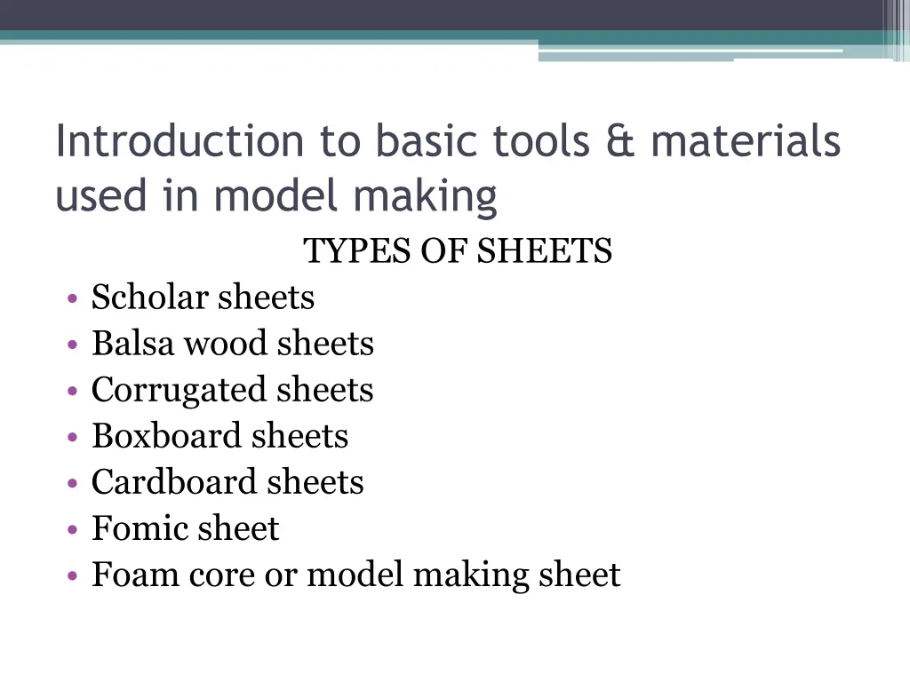 introduction to basic tools materials used 1