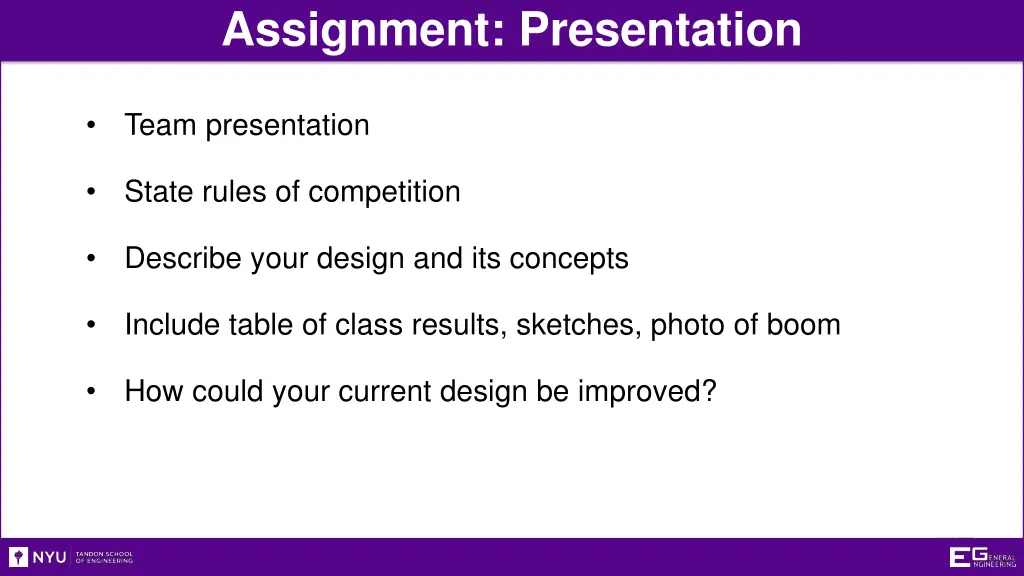 assignment presentation