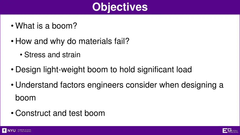 objectives