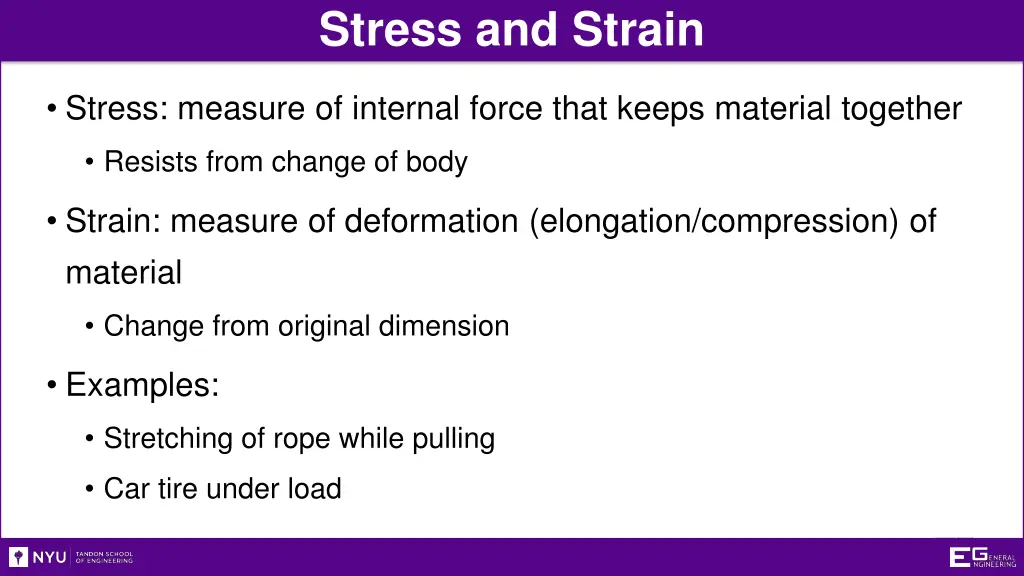 stress and strain