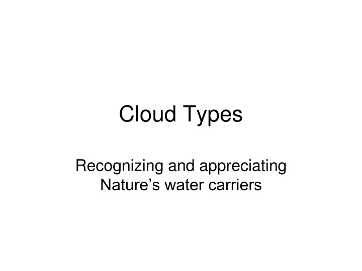 cloud types