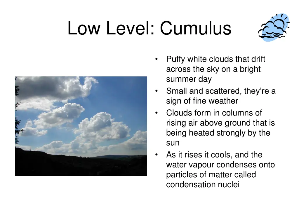 low level cumulus