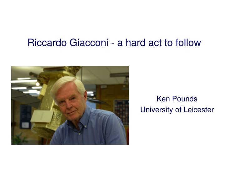 riccardo giacconi a hard act to follow