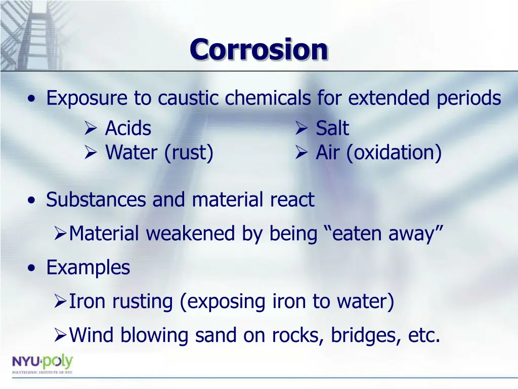 corrosion