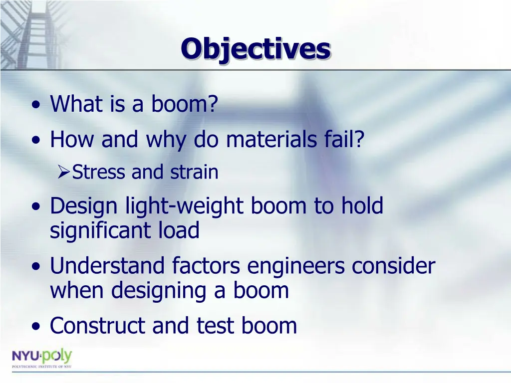 objectives