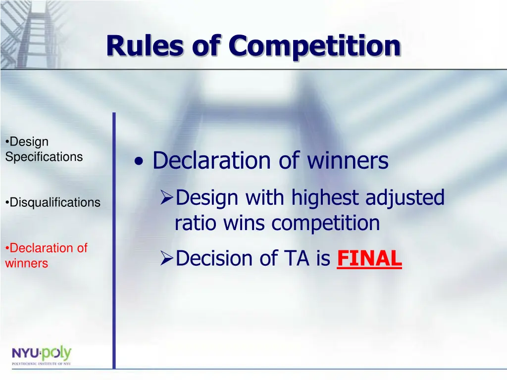 rules of competition 2