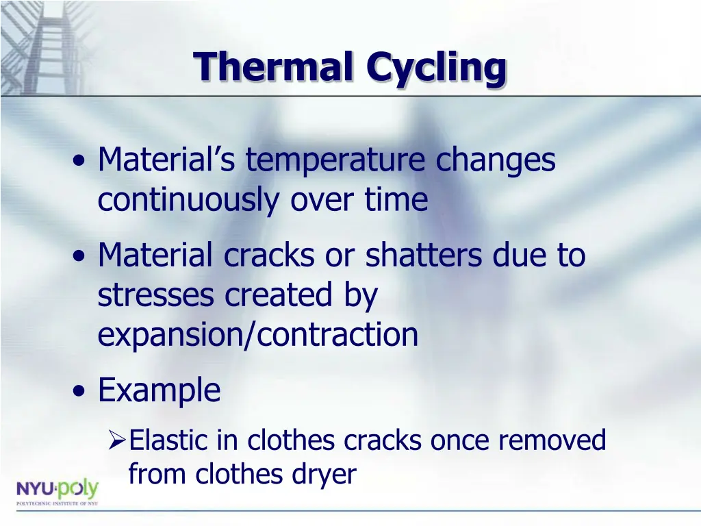 thermal cycling