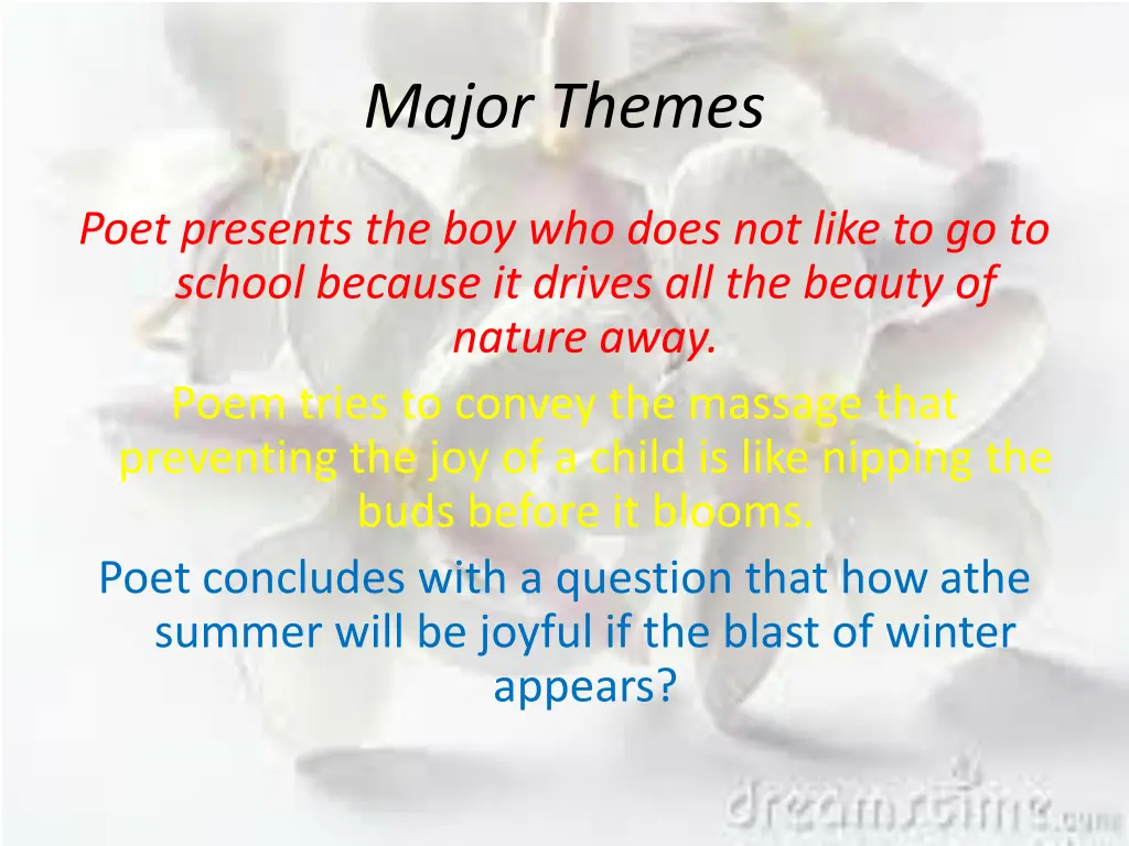 major themes