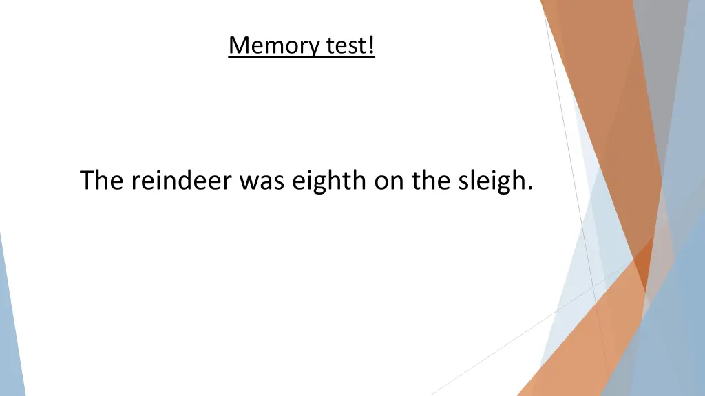 memory test