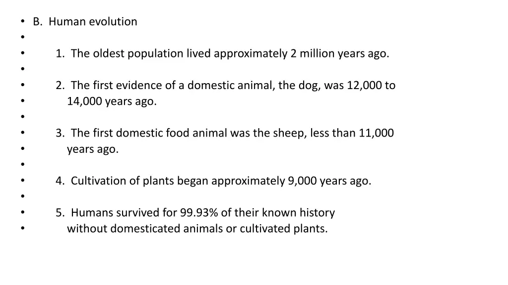 b human evolution 1 the oldest population lived