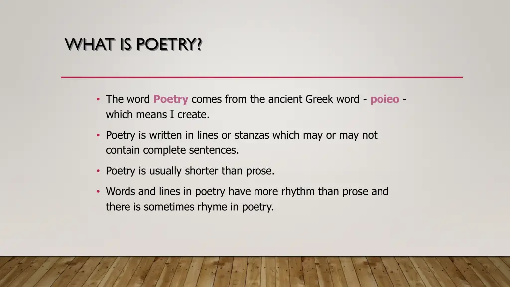 what is poetry