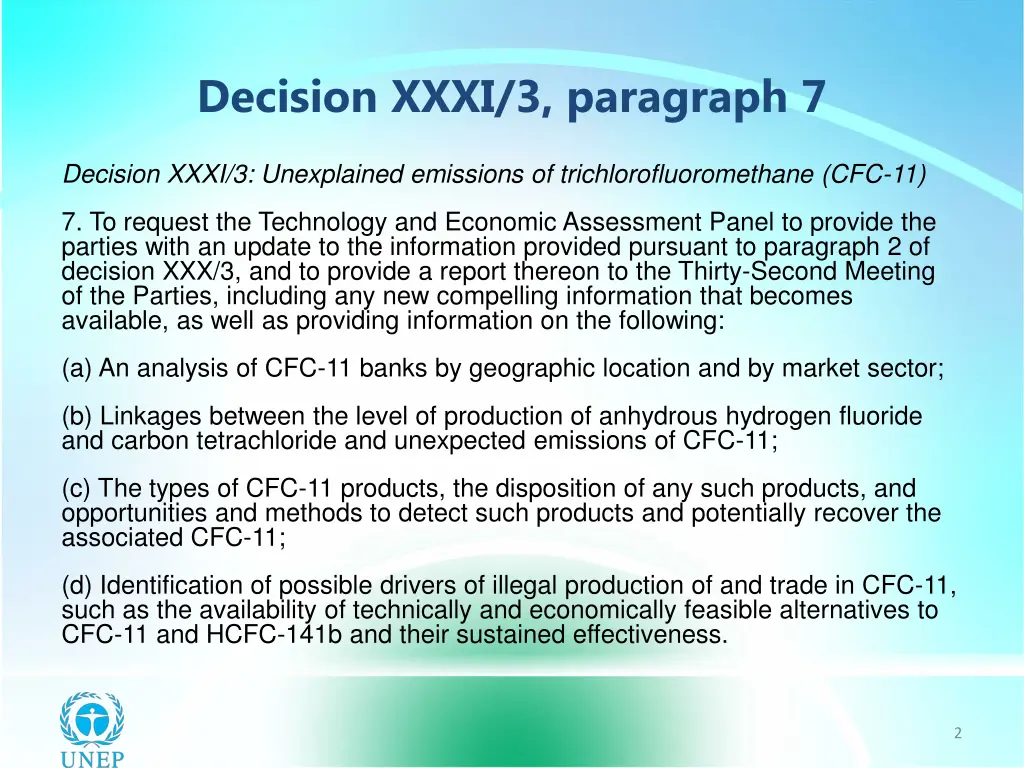 decision xxxi 3 paragraph 7