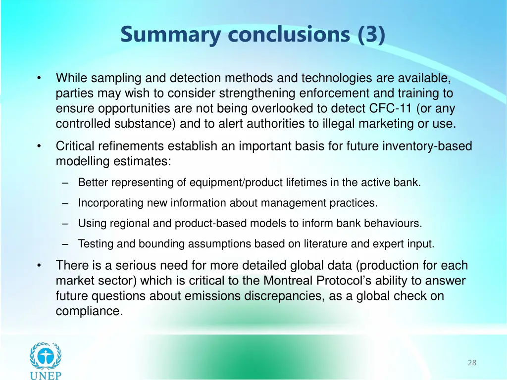 summary conclusions 3