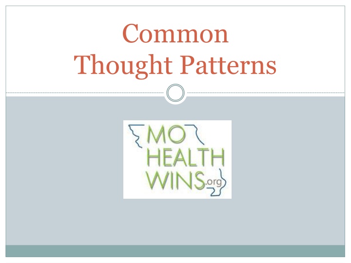 common thought patterns