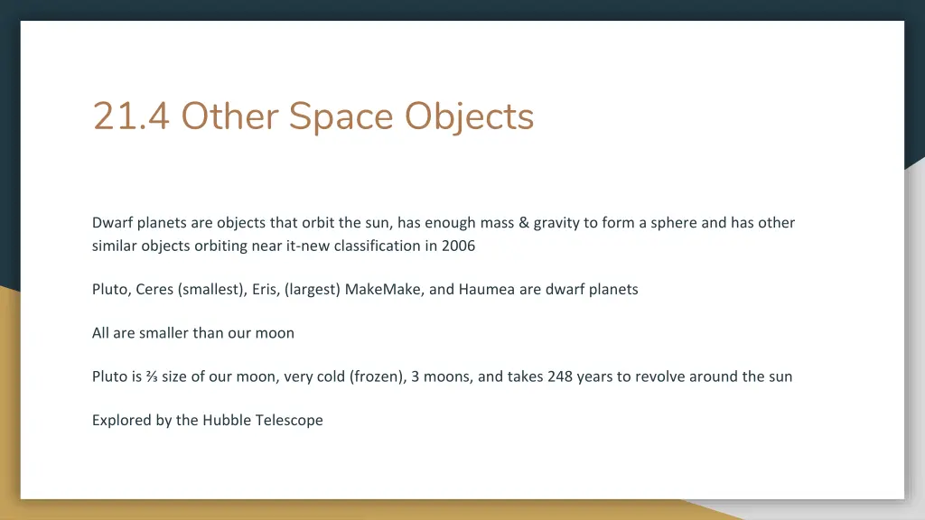 21 4 other space objects