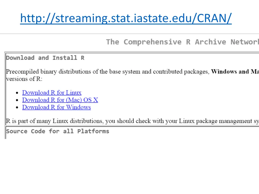 http streaming stat iastate edu cran