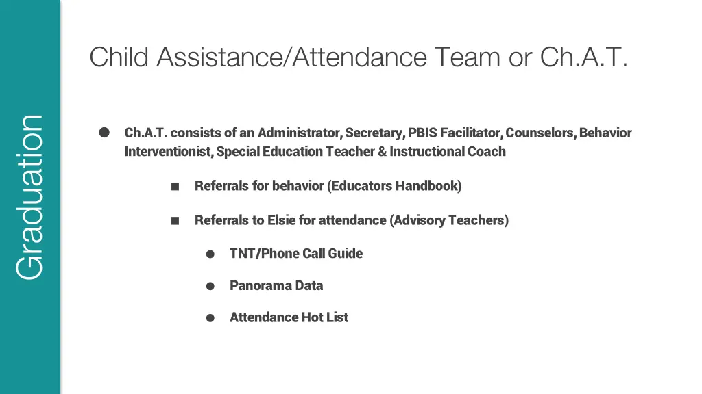 child assistance attendance team or ch a t