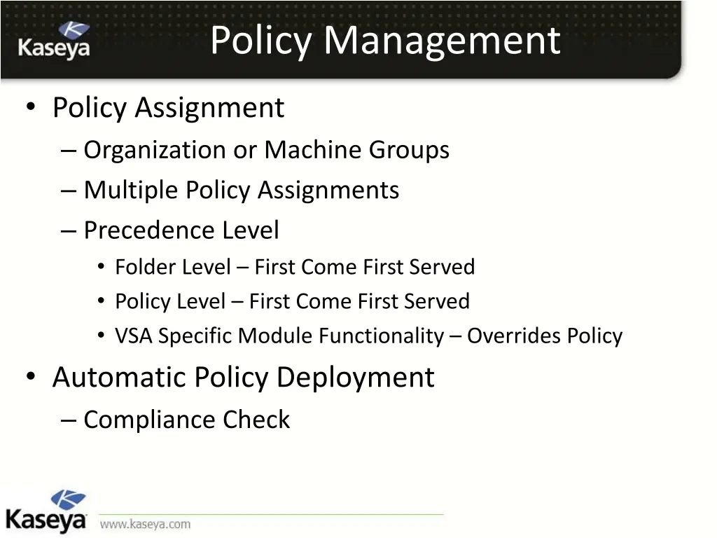 policy management 2